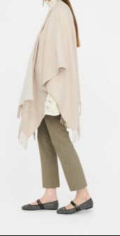 Poncho con logo e frange LIU JO
