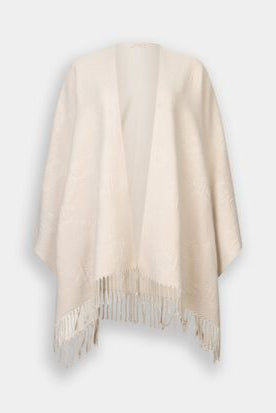 Poncho con logo e frange LIU JO