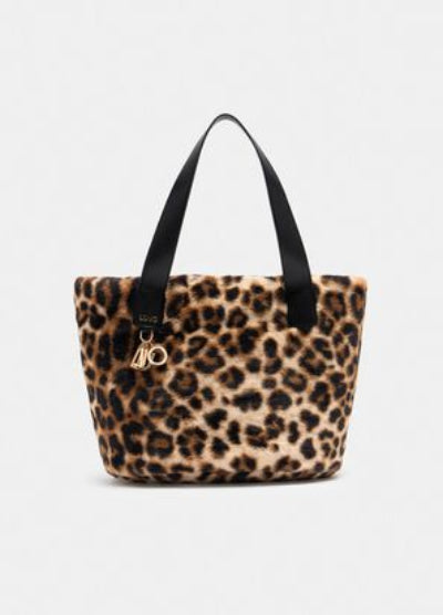 Borsa grande in eco-pelliccia maculata LIU JO