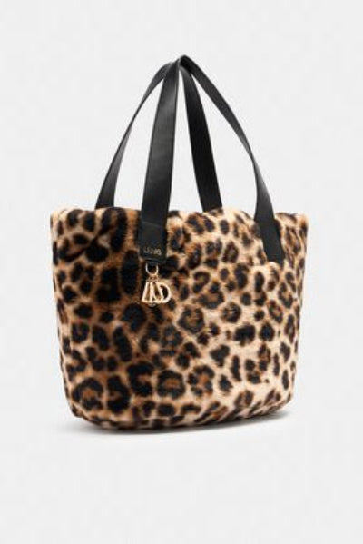 Borsa grande in eco-pelliccia maculata LIU JO