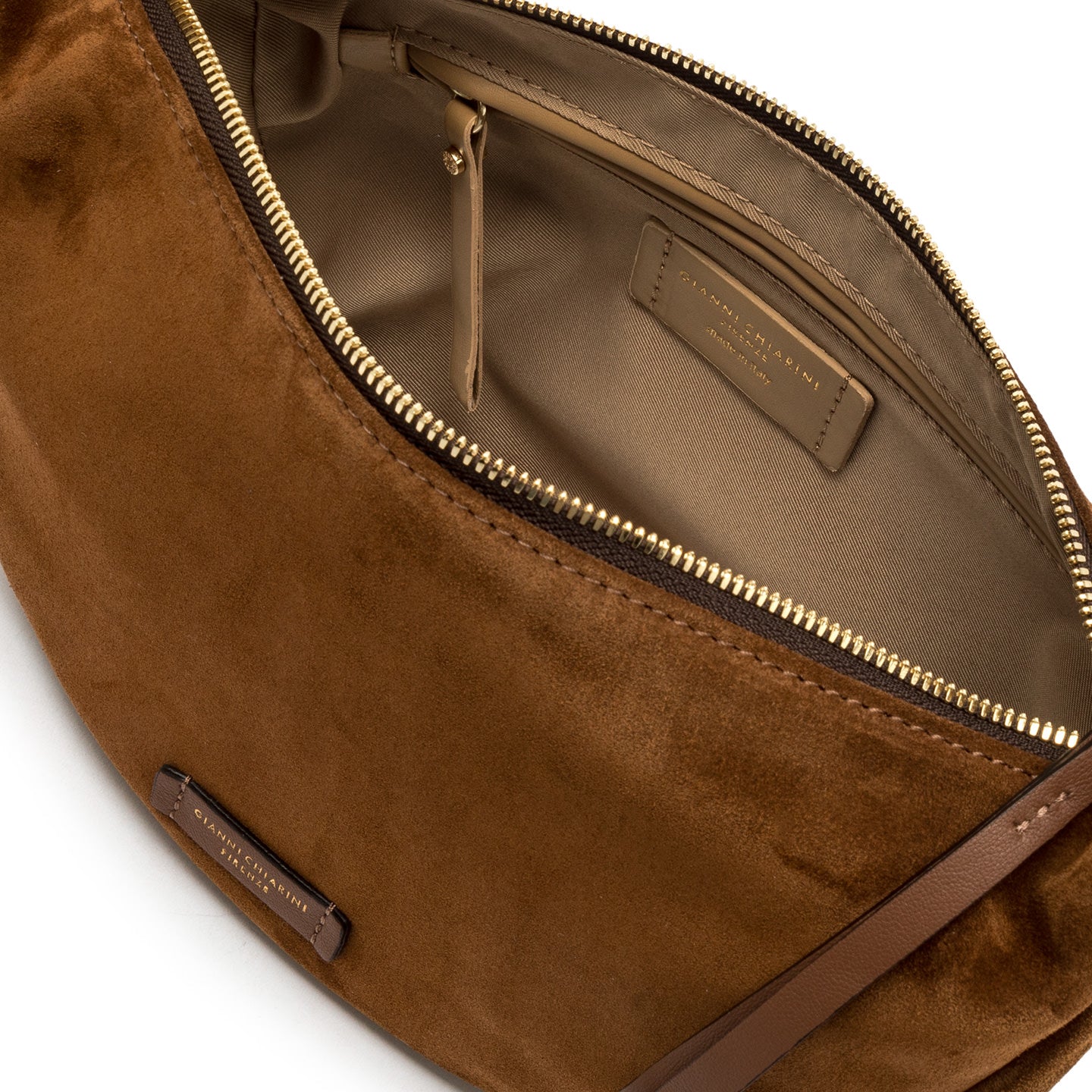 Borsa a spalla in pelle scamosciata "Aisha" GIANNI CHIARINI