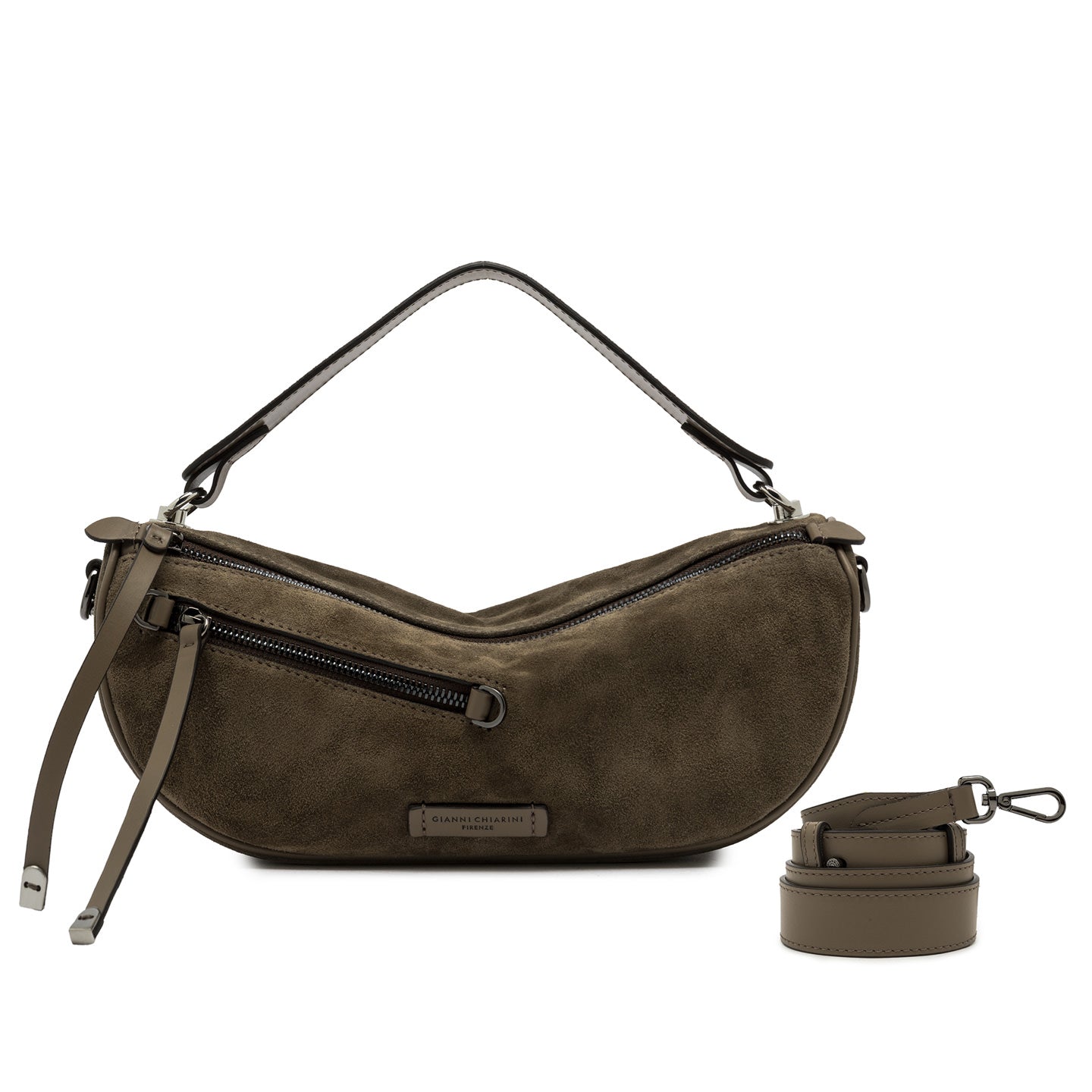 Borsa a mano piccola in pelle scamosciata "Cindy" GIANNI CHIARINI