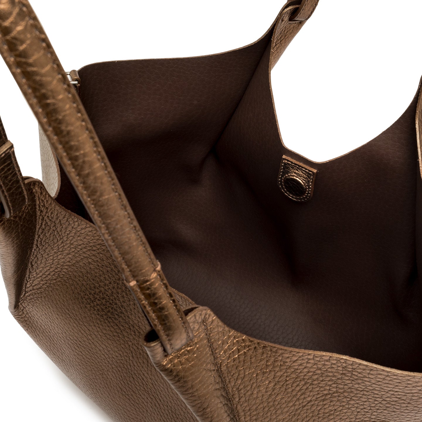 Borsa a spalla "Dua" grande laminata GIANNI CHIARINI