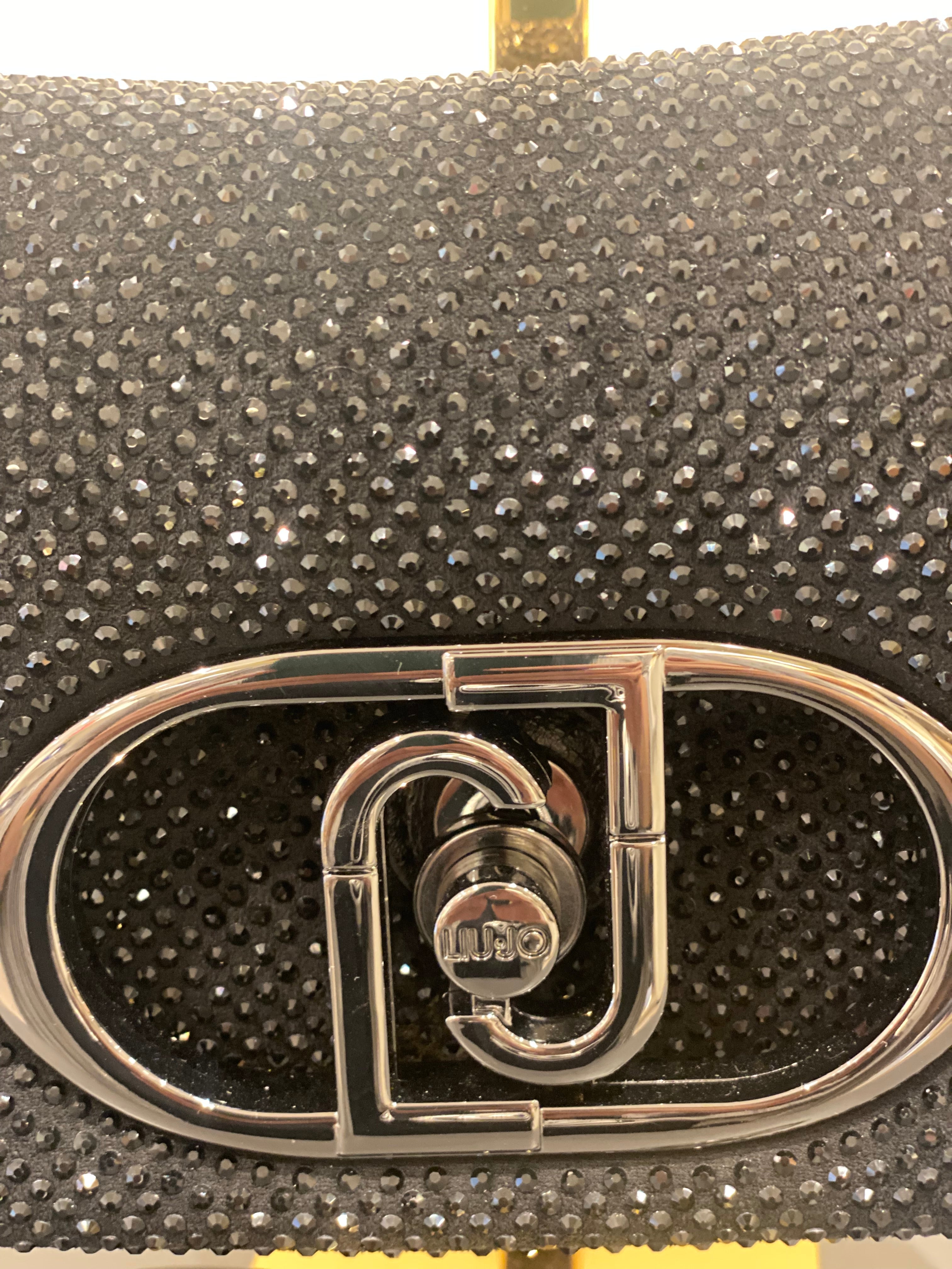 Borsa a spalla LaPuffy con strass LIU JO