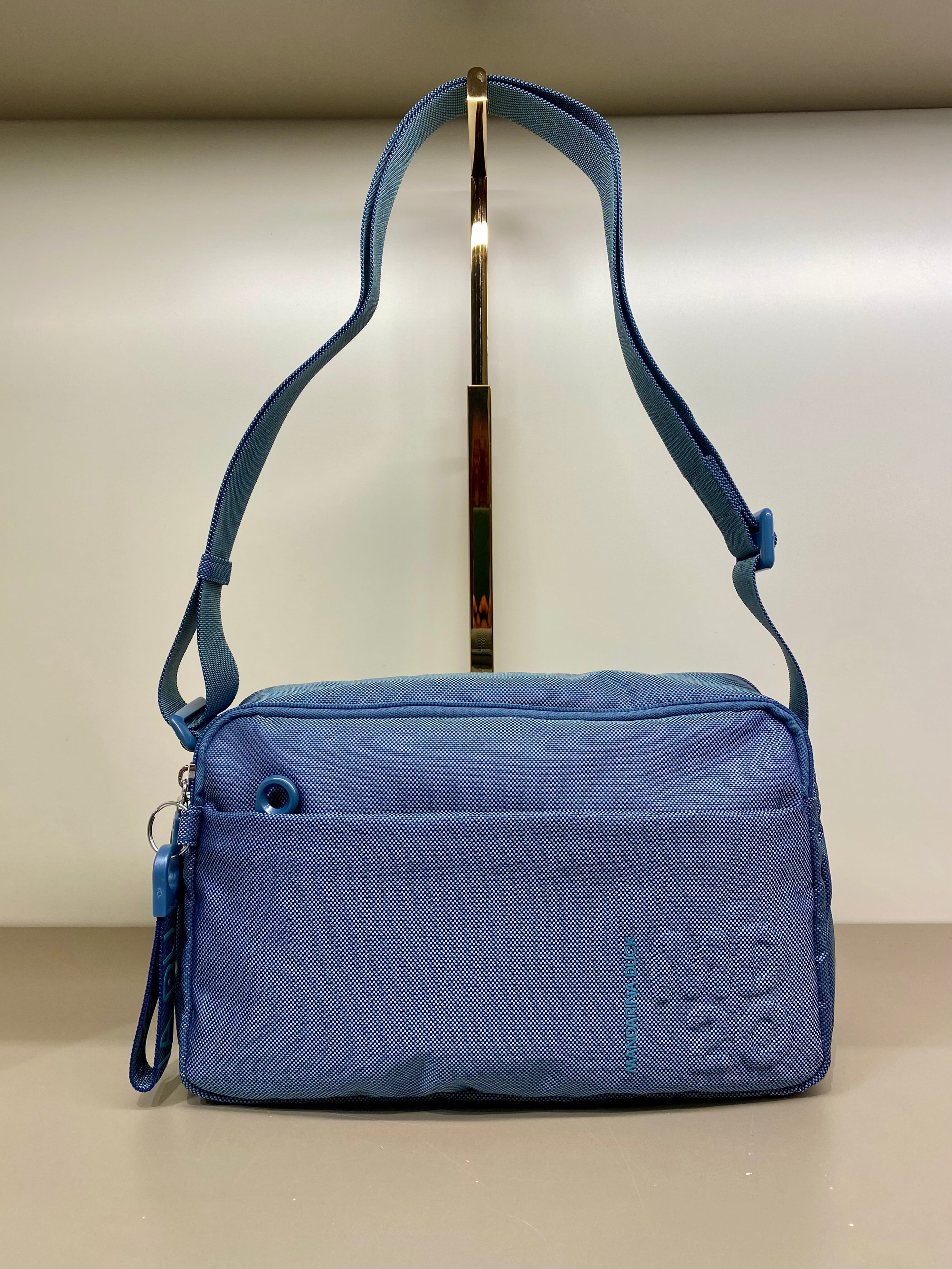 Md20 Mandarina Mandarina Duck Tracolla Uomo Blu Navy Borsa A
