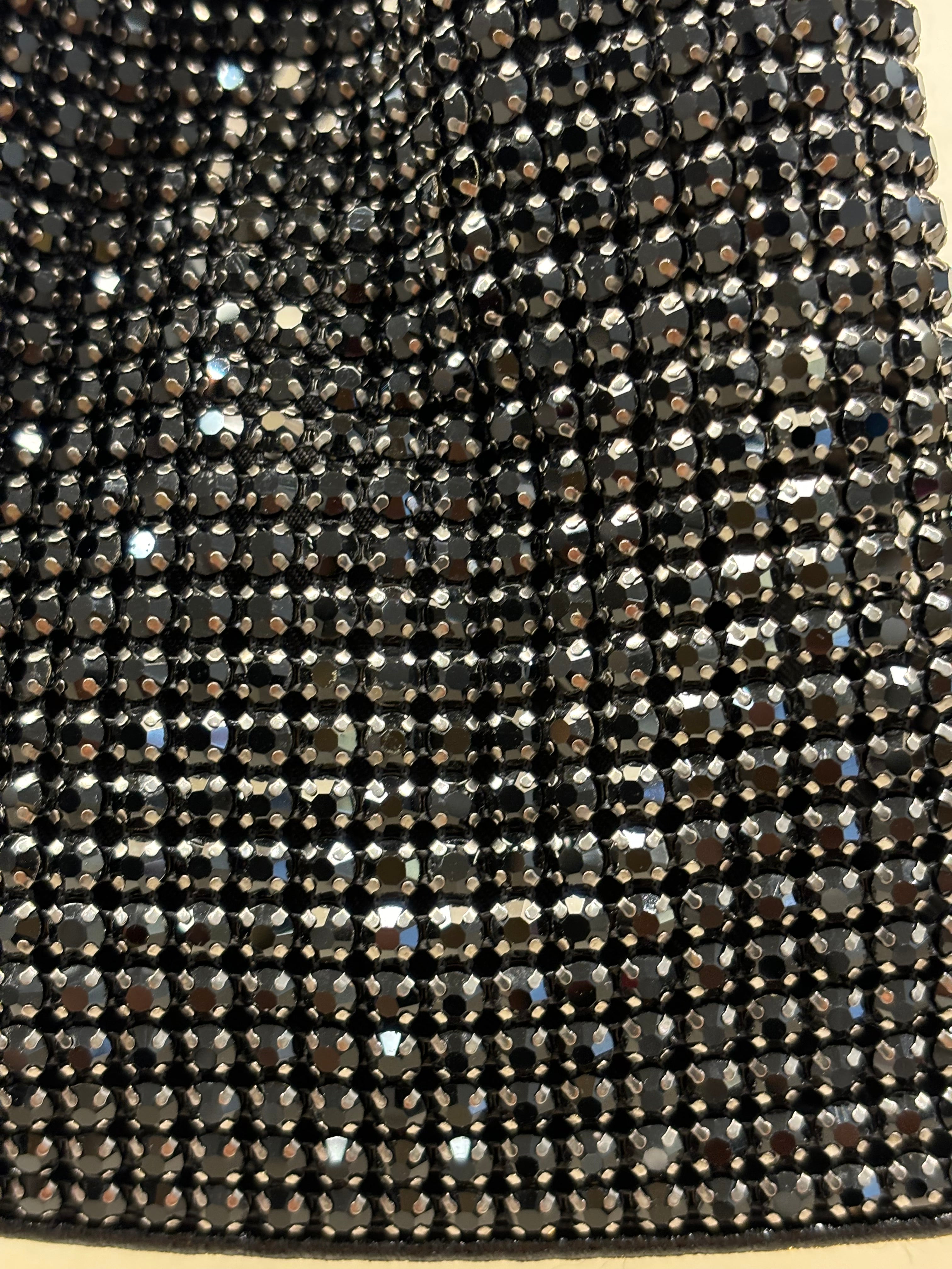 Borsa a mano stone strass