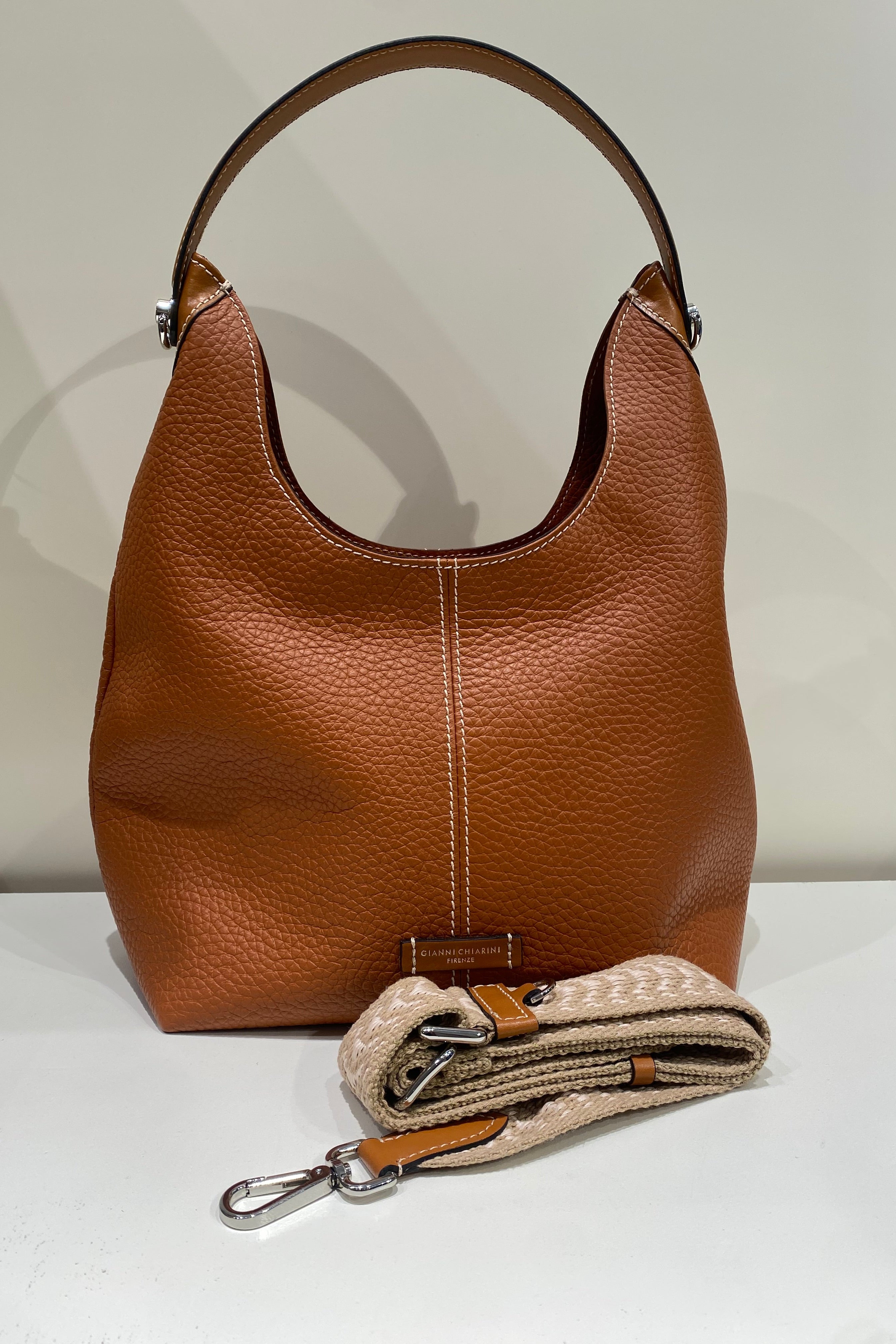 Borsa a spalla "Alessandra" bicolore GIANNI CHIARINI