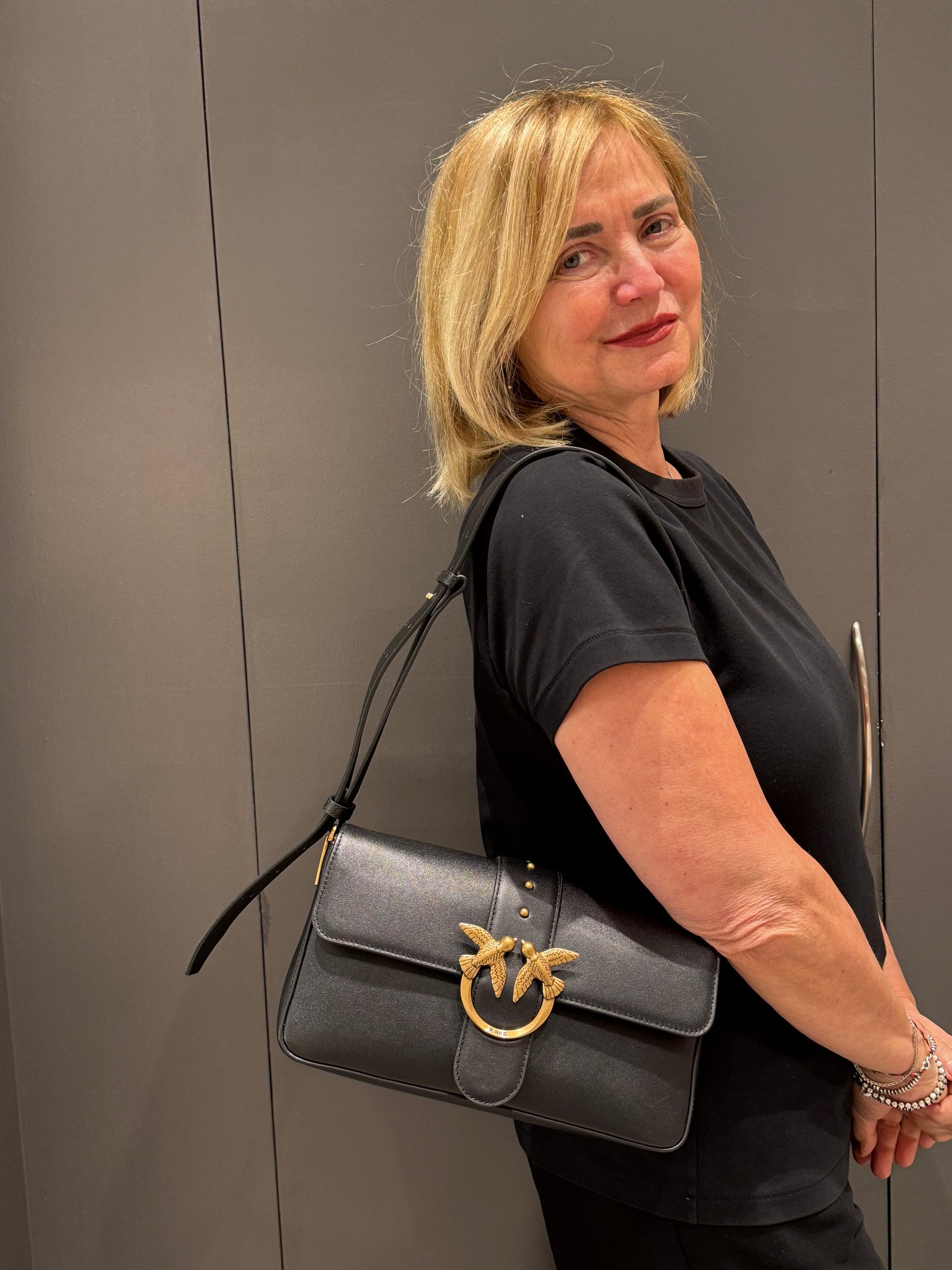 Borsa a spalla Love Bag grande PINKO – Pelletteria