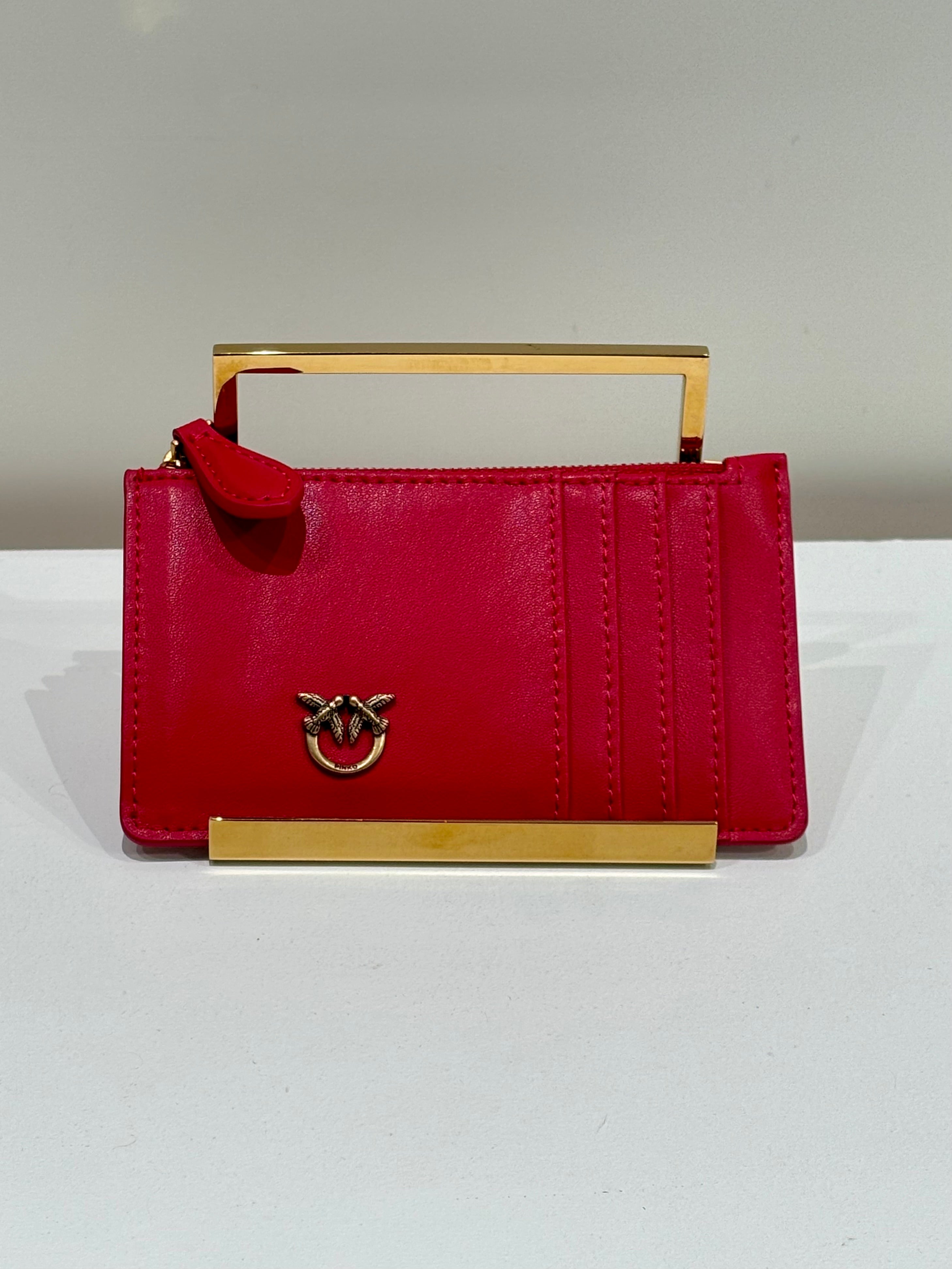 Portacarte con zip PINKO
