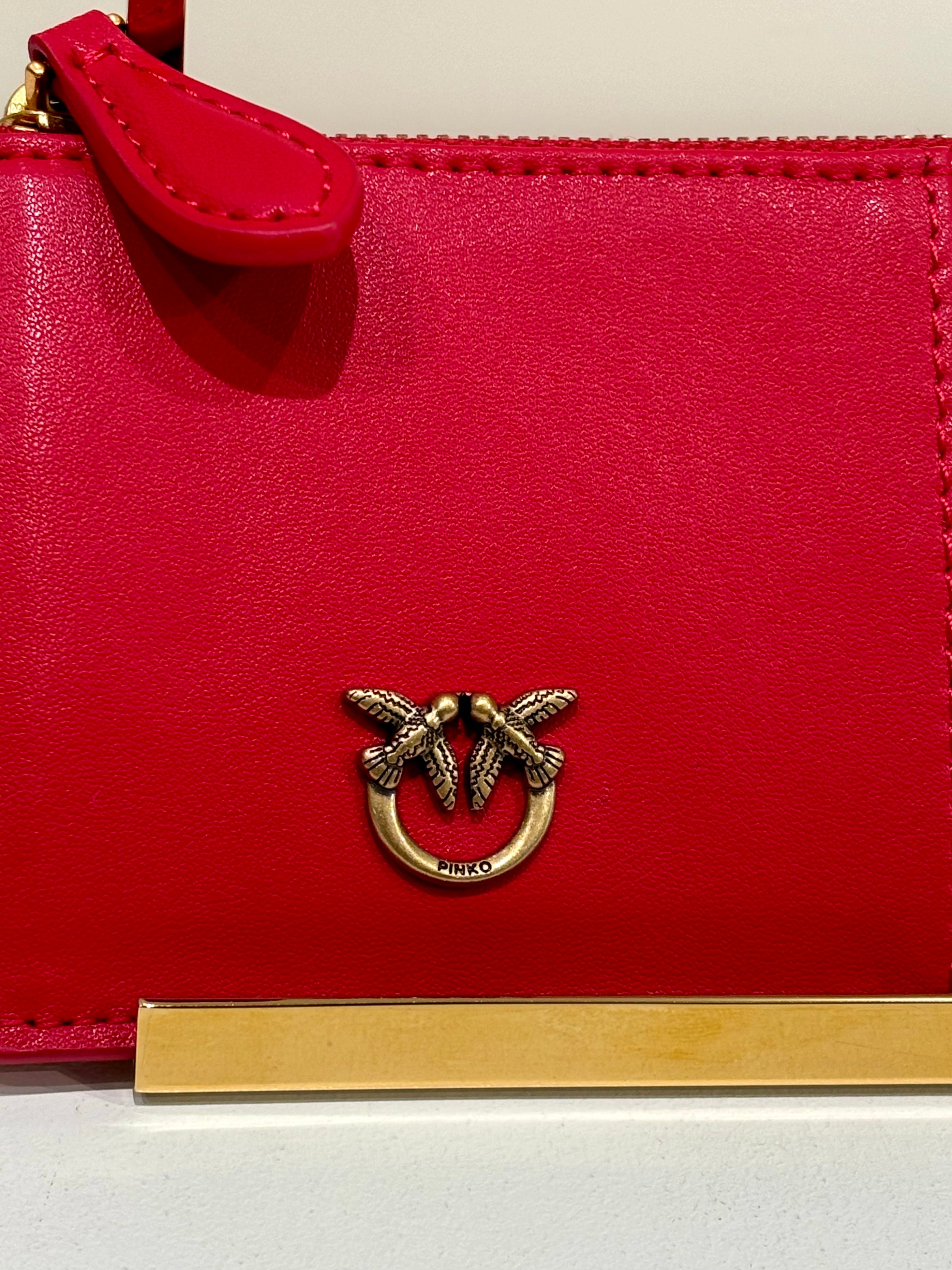 Portacarte con zip PINKO