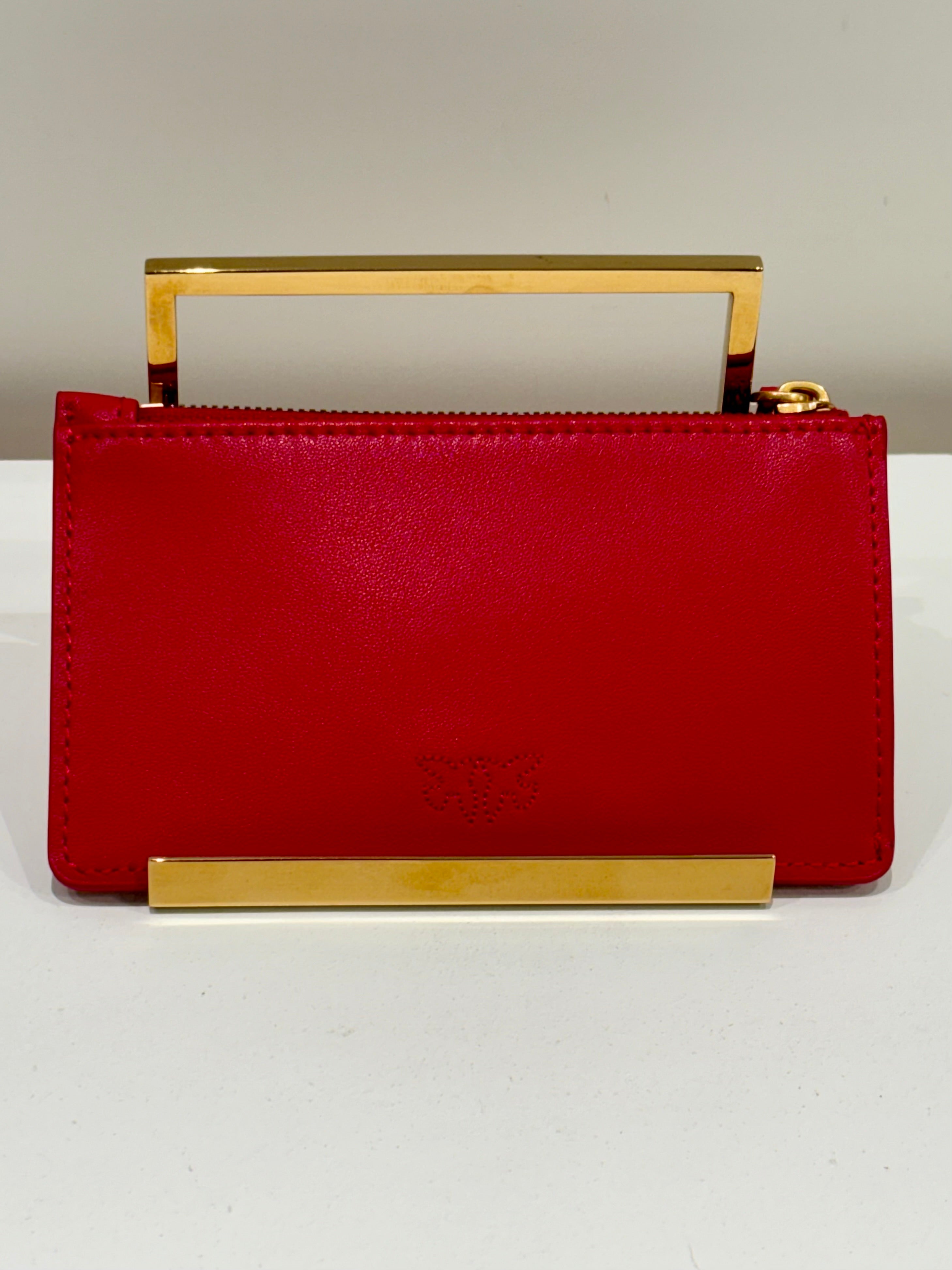 Portacarte con zip PINKO