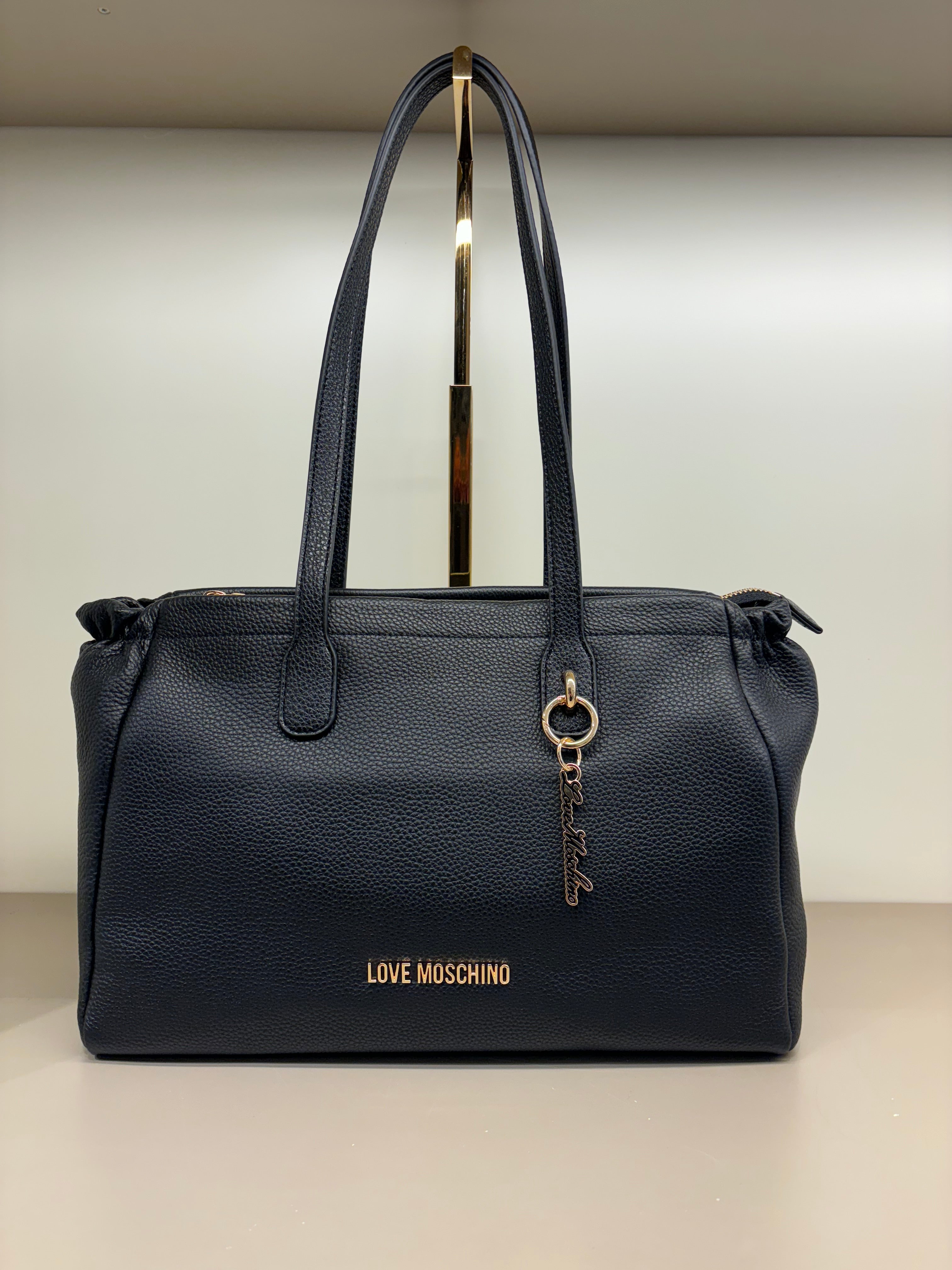 Borsa due manici a spalla in pelle