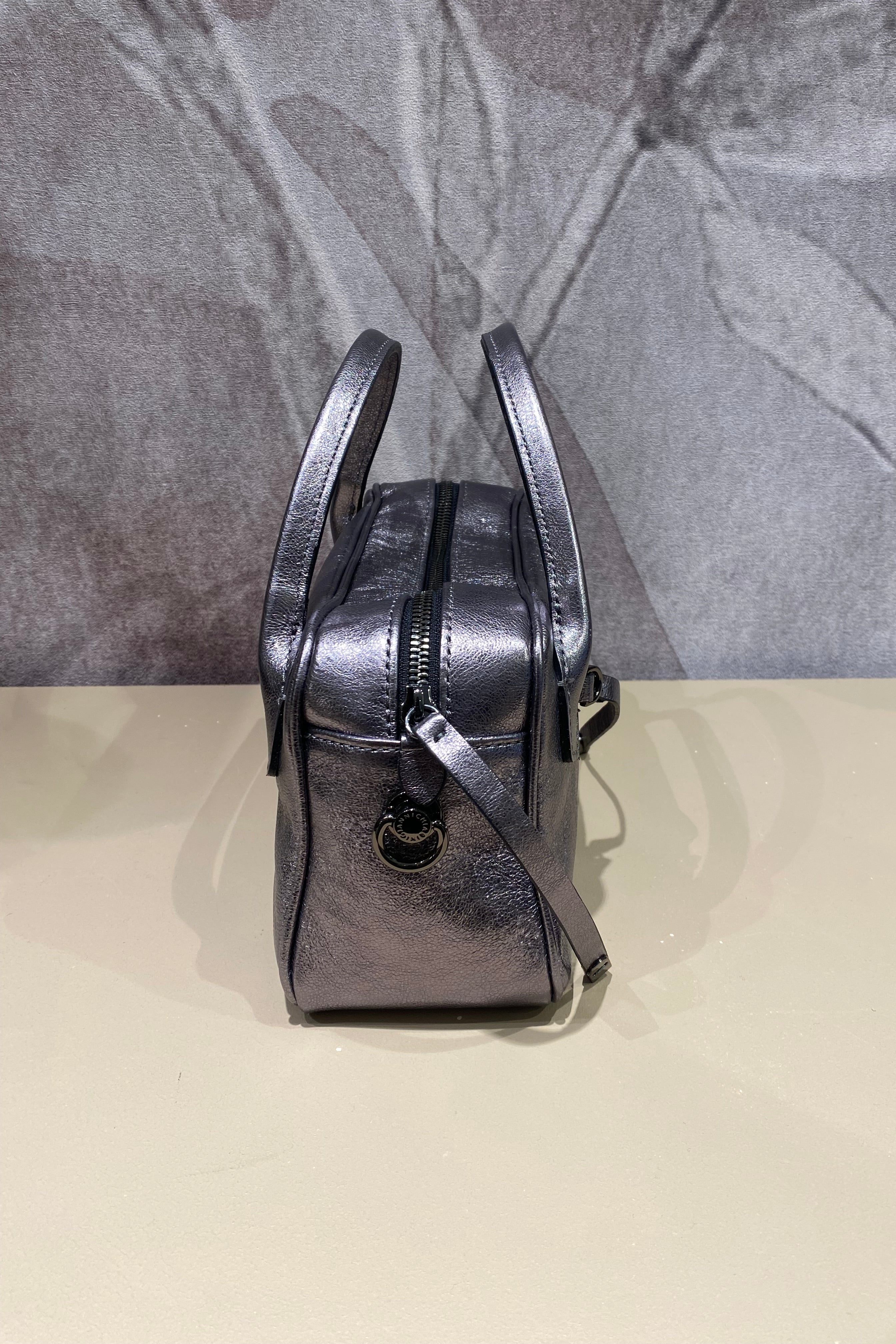 Borsa a bauletto metallizzata "Cindy" GIANNI CHIARINI
