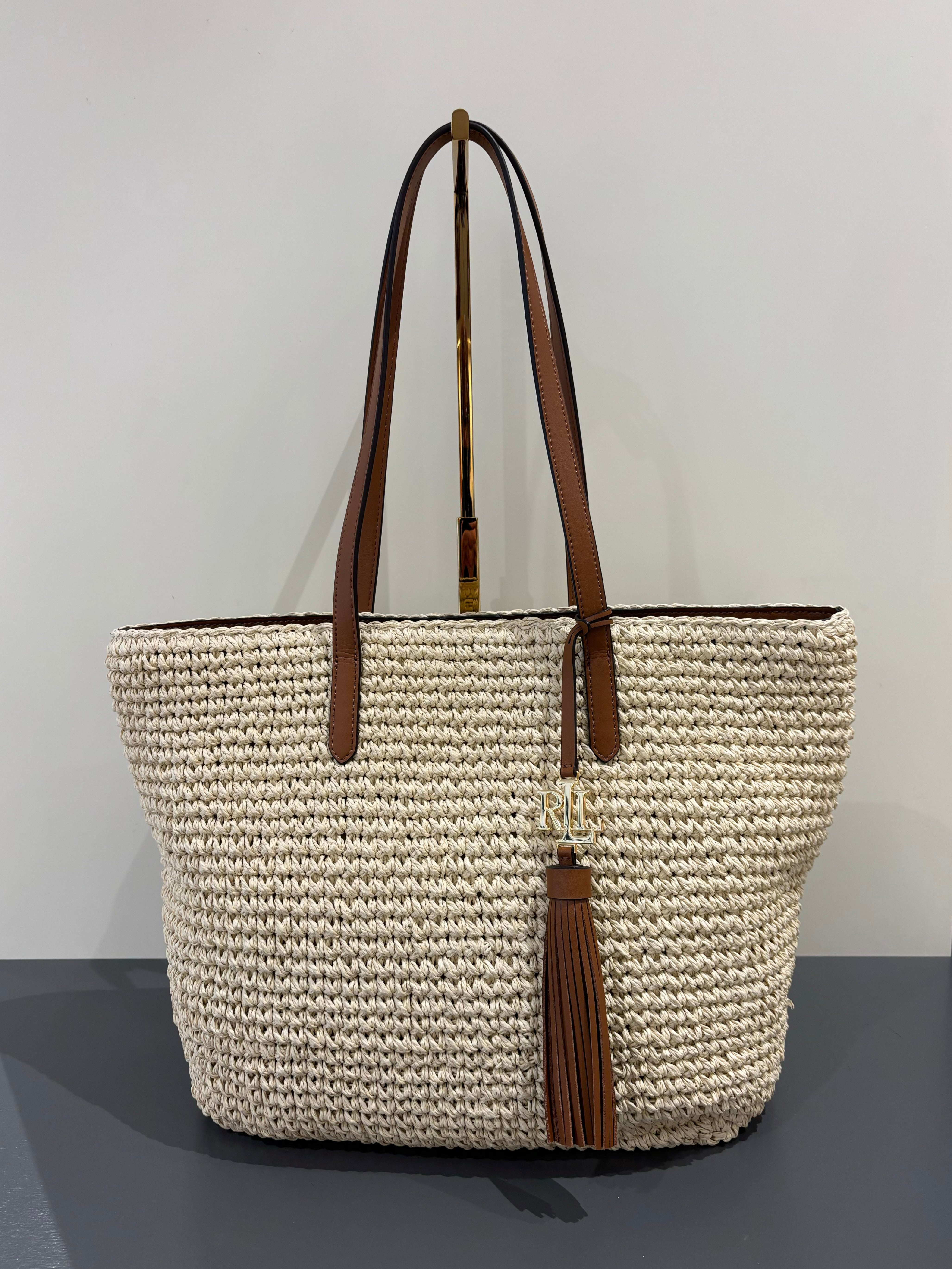 Borsa shopping in paglia LAUREN RALPH LAUREN