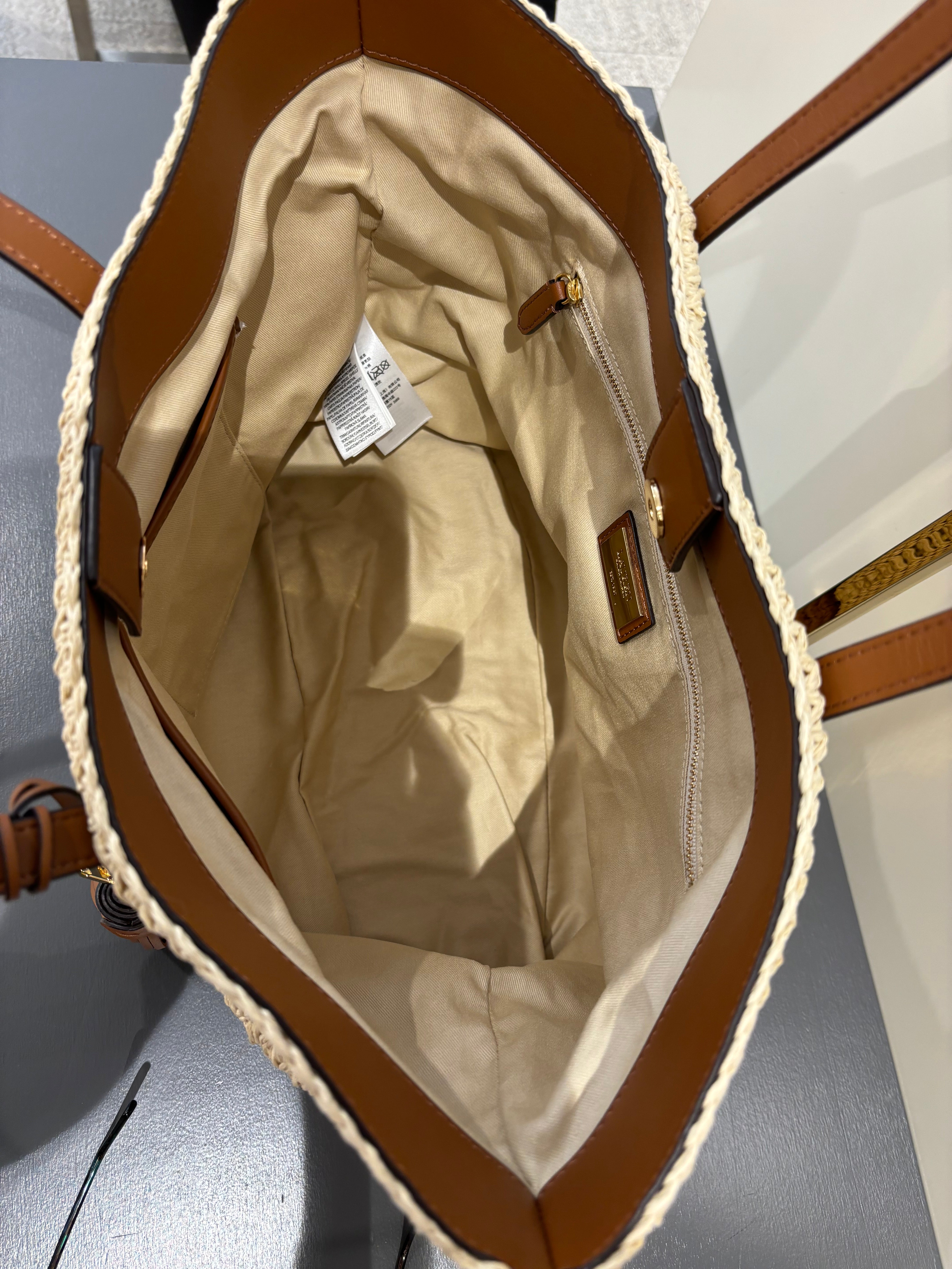 Borsa shopping in paglia LAUREN RALPH LAUREN