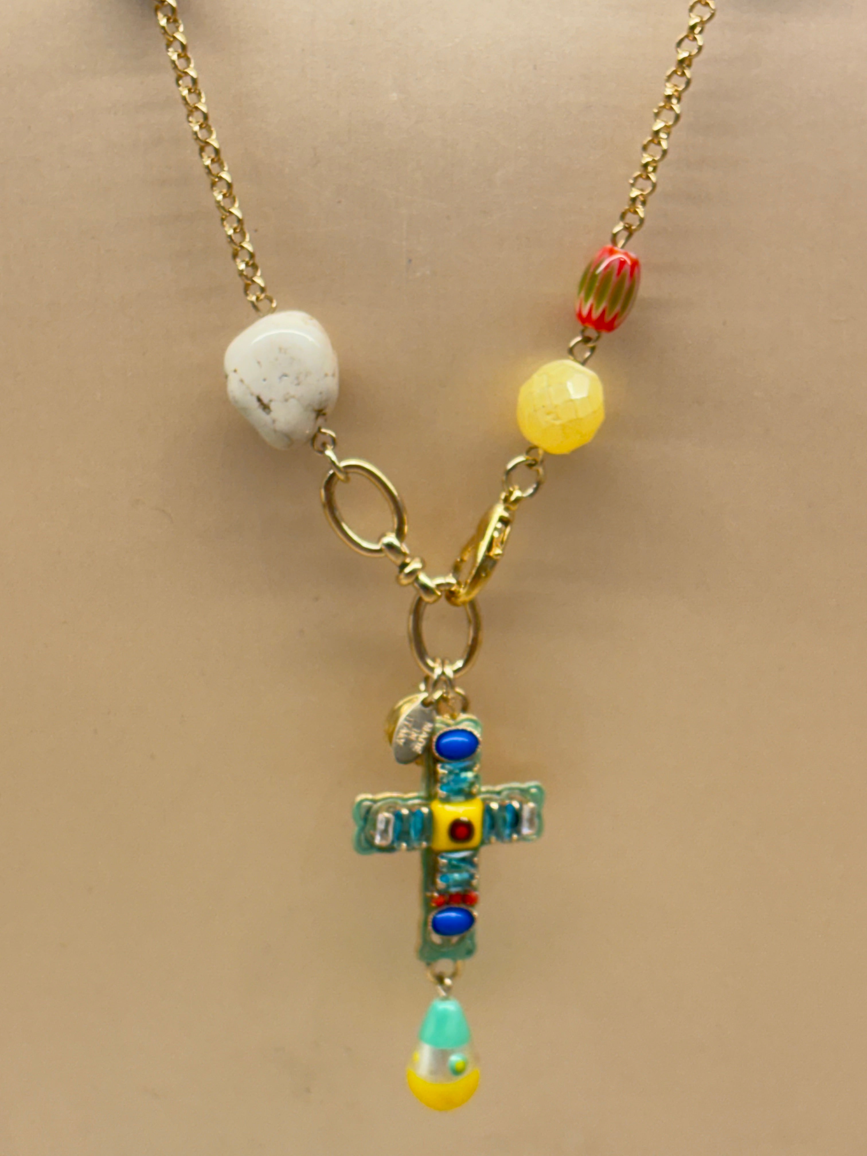 Collana lunga con croce SODINI