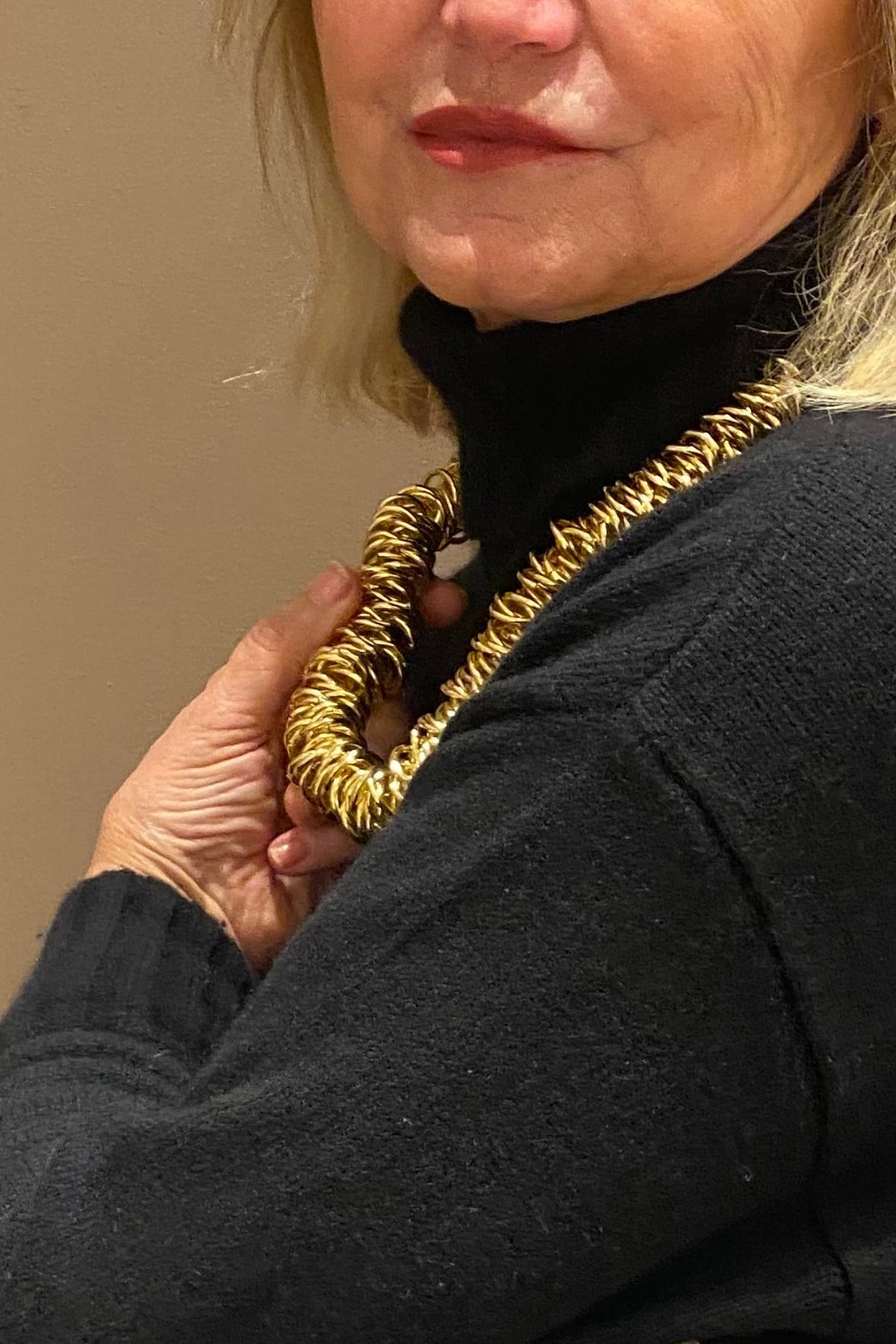 Girocollo anelli zigrinati grandi "Vasilissa"  SODINI