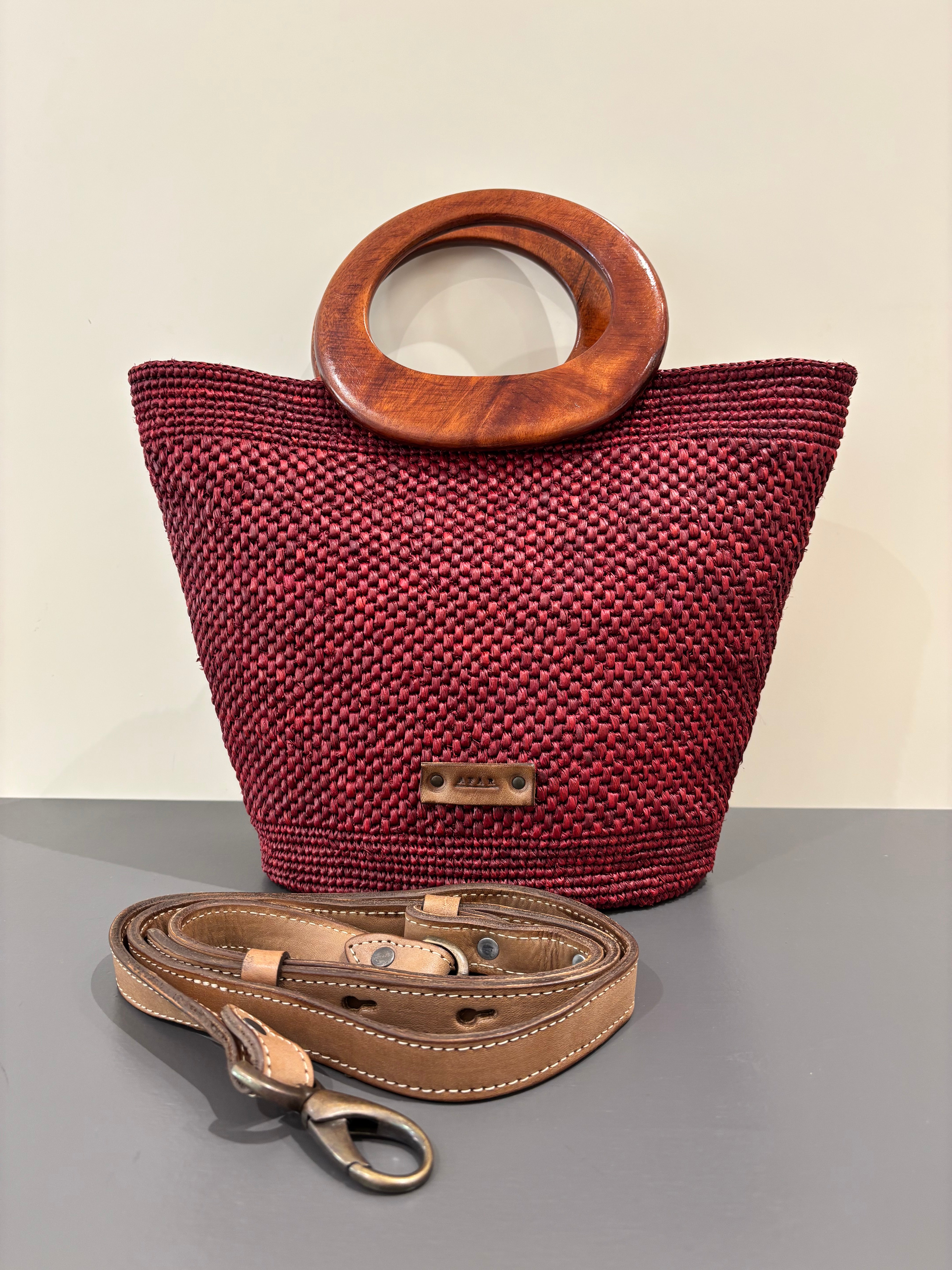 Borsa a mano in rafia AFAR
