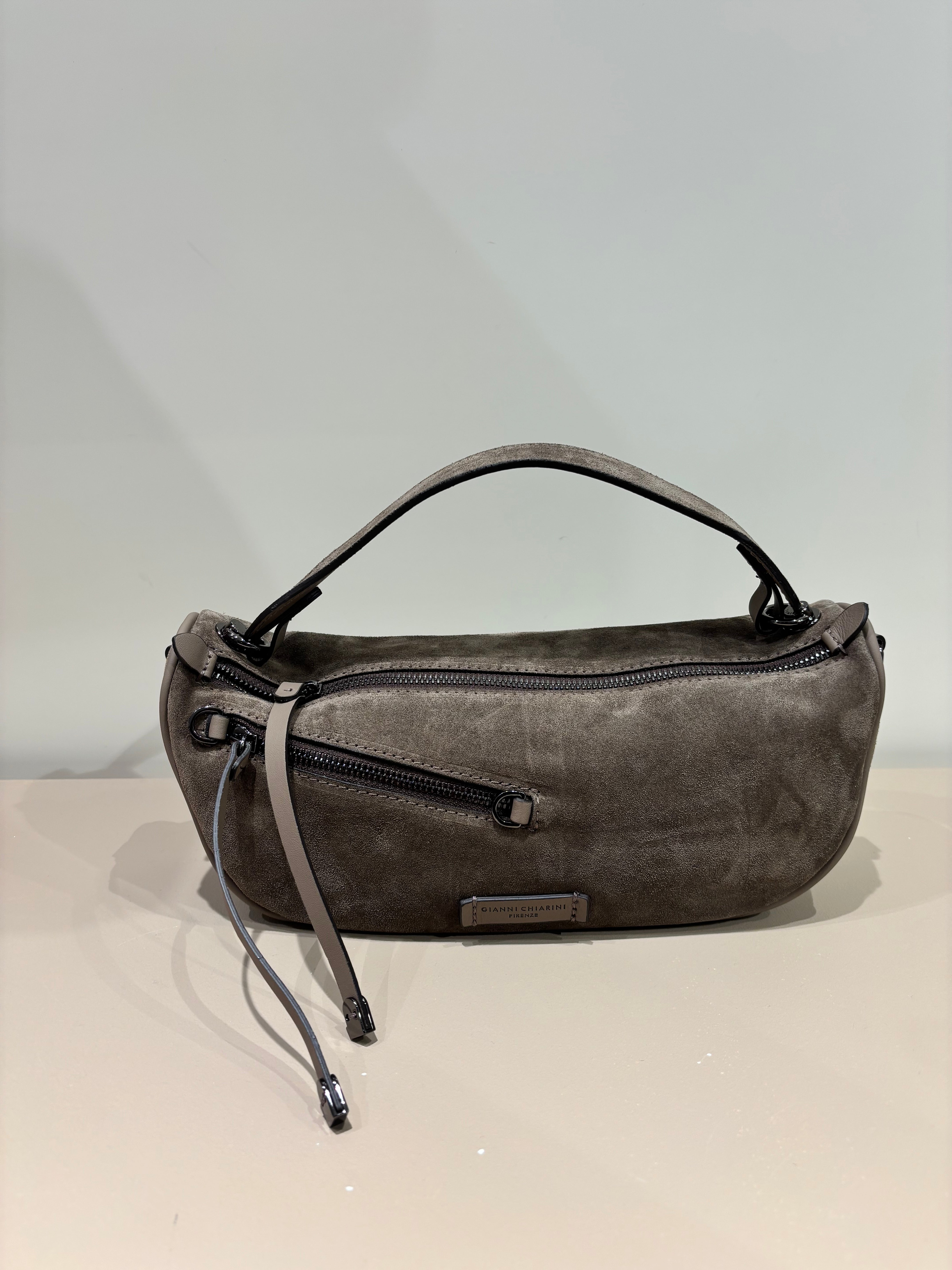 Borsa a mano piccola in pelle scamosciata "Cindy" GIANNI CHIARINI