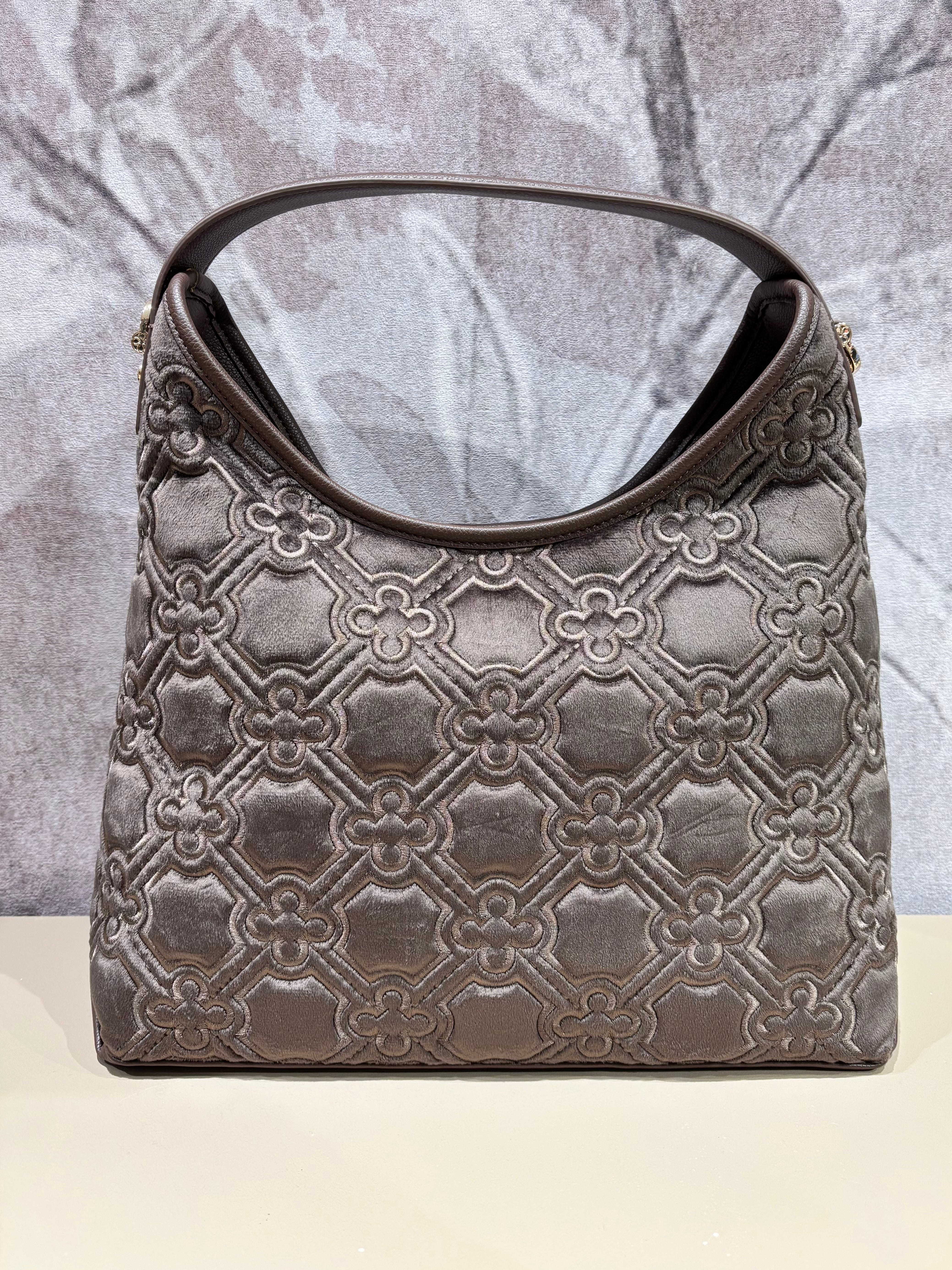 Borsa hobo velluto V73
