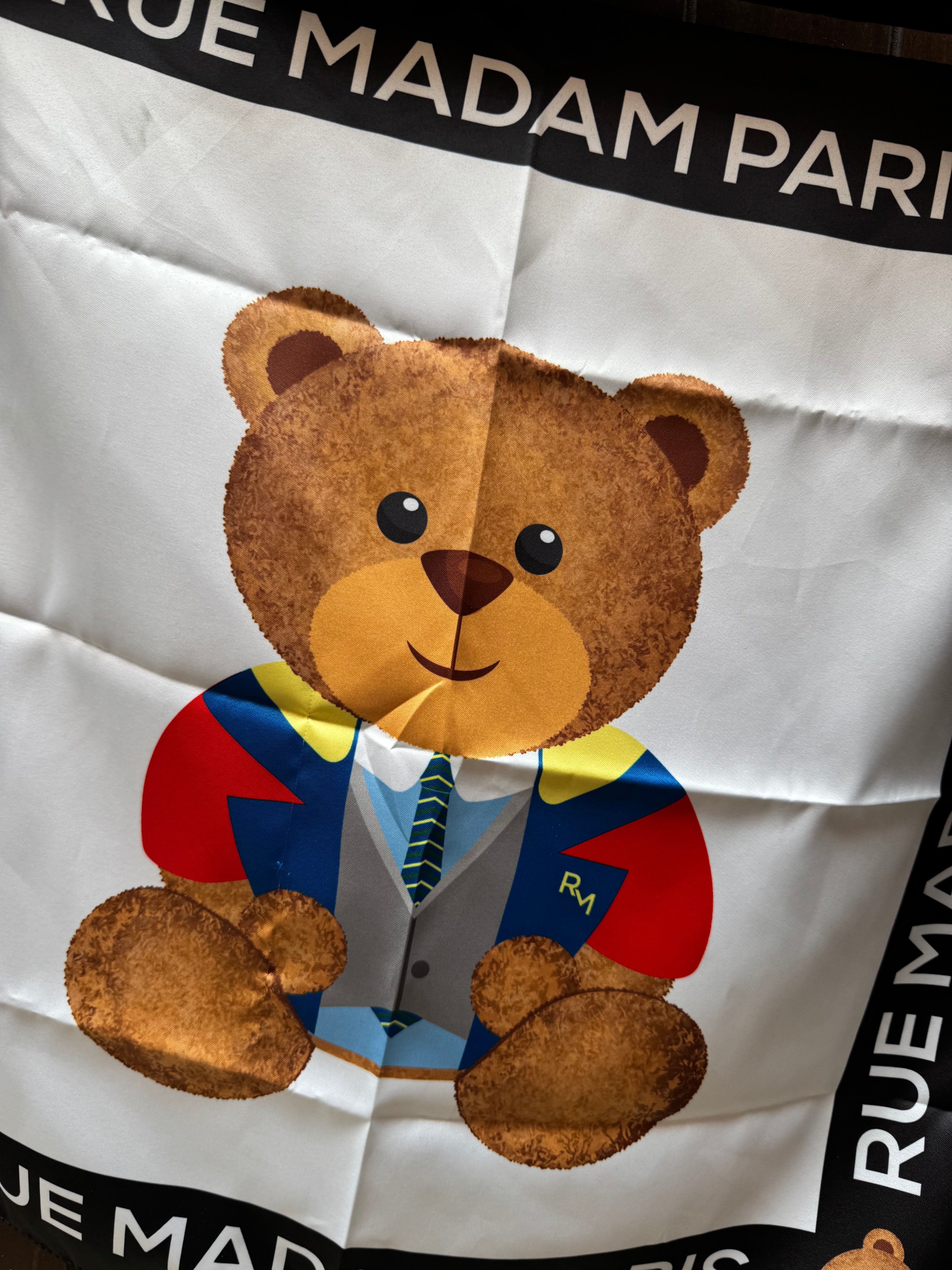 Foulard "Carrè Paris Maxi Teddy" RUE MADAM PARIS