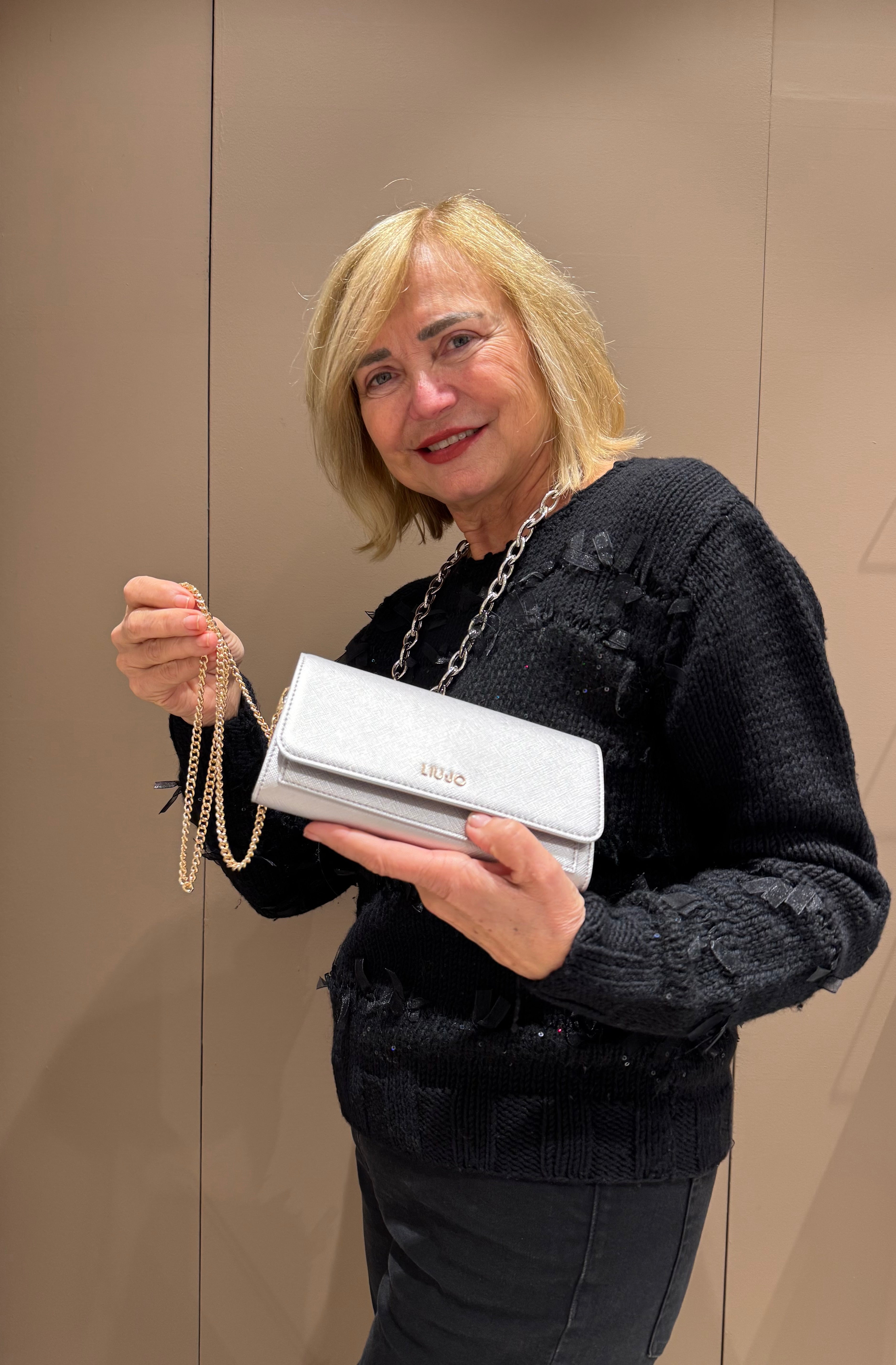 Pochette con catena silver LIU JO