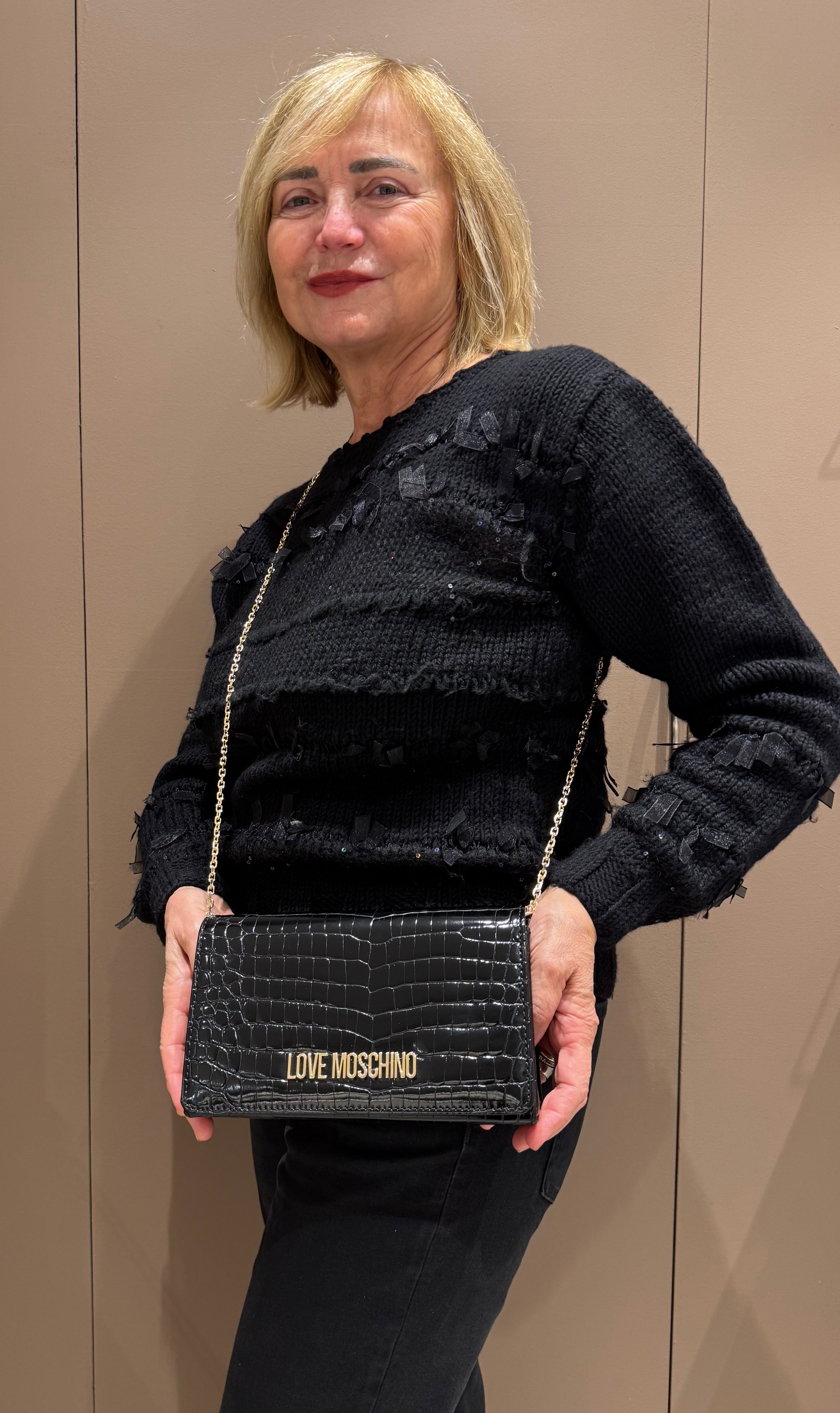 Pochette piccola stampa cocco  LOVE MOSCHINO