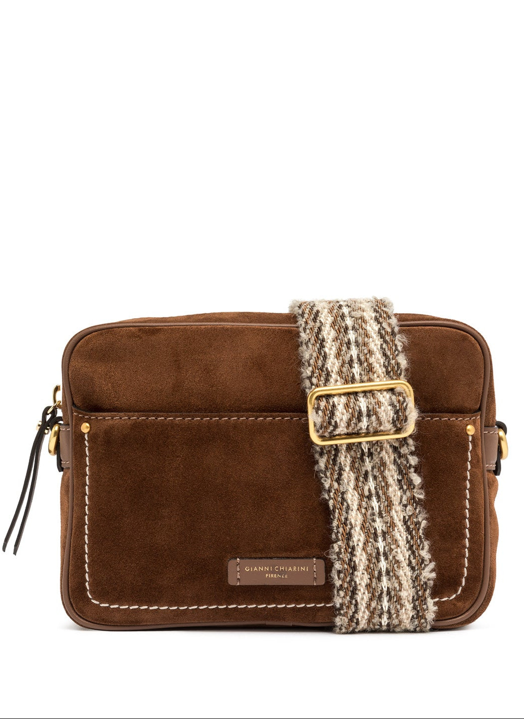 Borsa a tracolla in pelle scamosciata "Nina" GIANNI CHIARINI